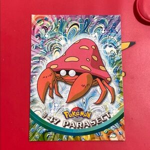 Parasect #47 Pokemon Topps TV Animation Series 1 Non-Holo 1st Print